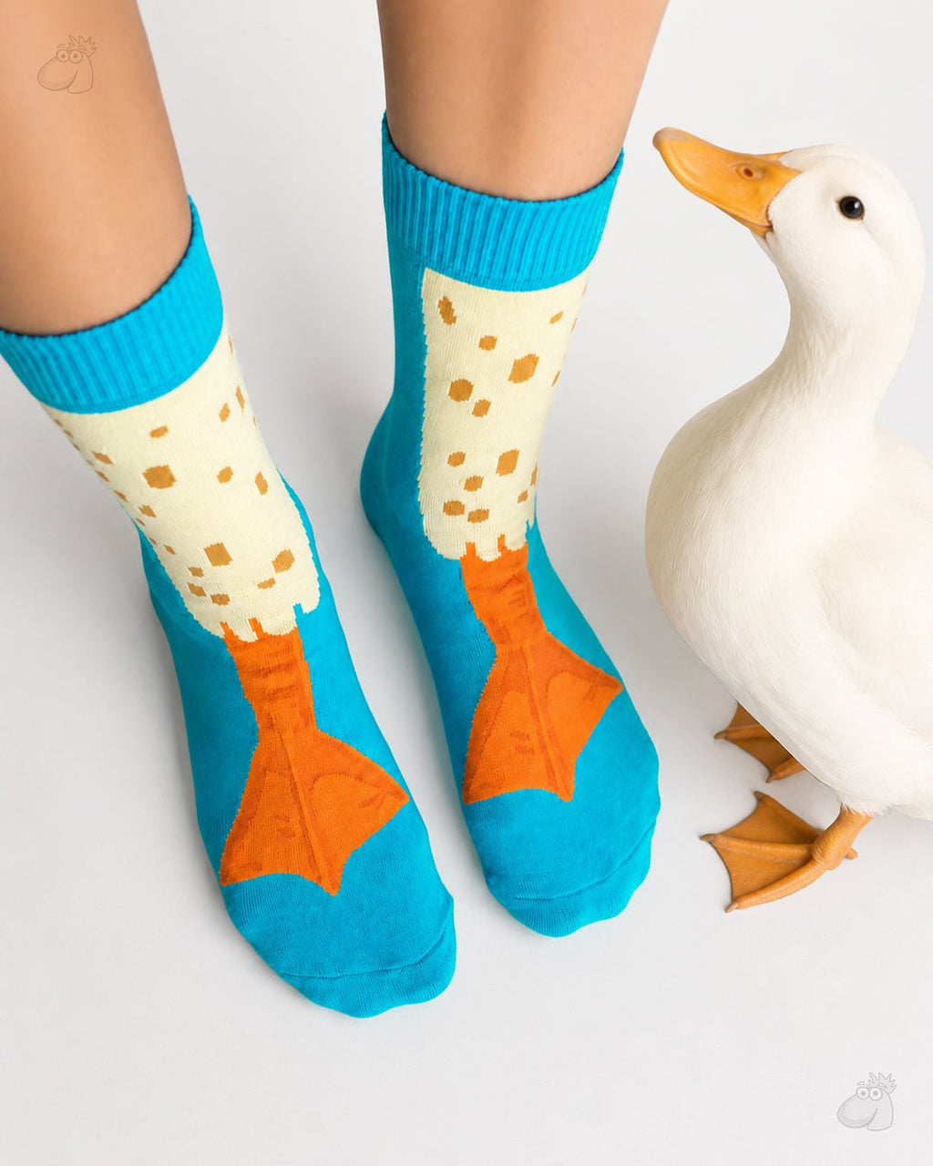 Duck - Funny legs edition Ultra Light Designer Crew Sock