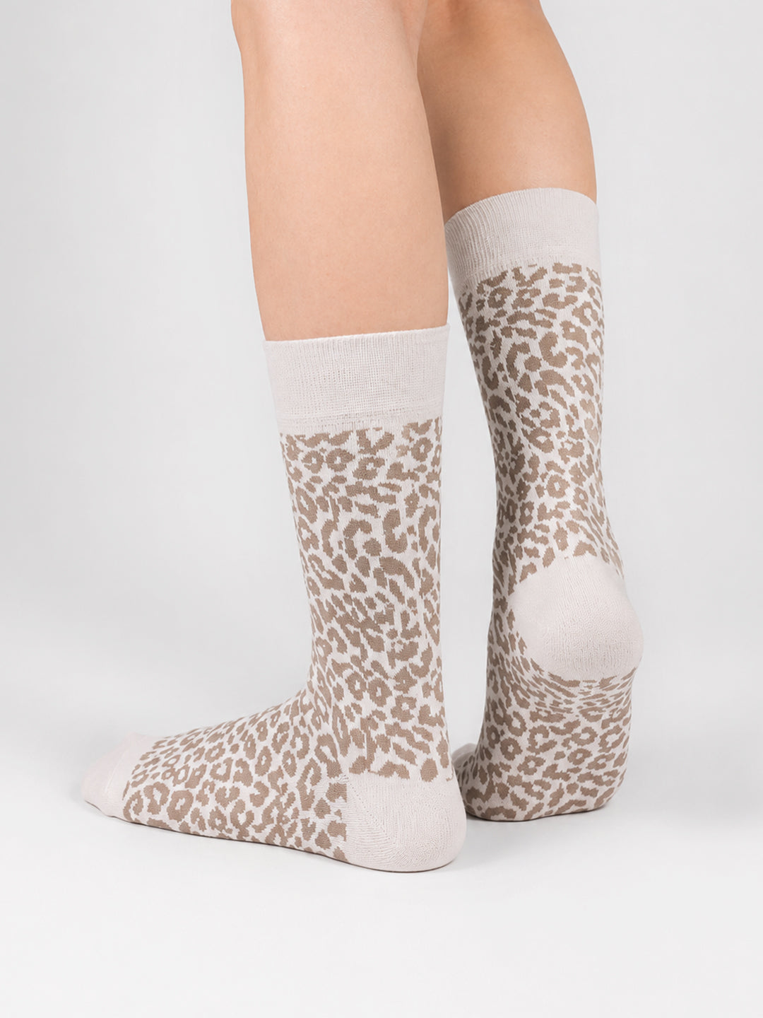 Ivory Leopard Socks- Safari Edition