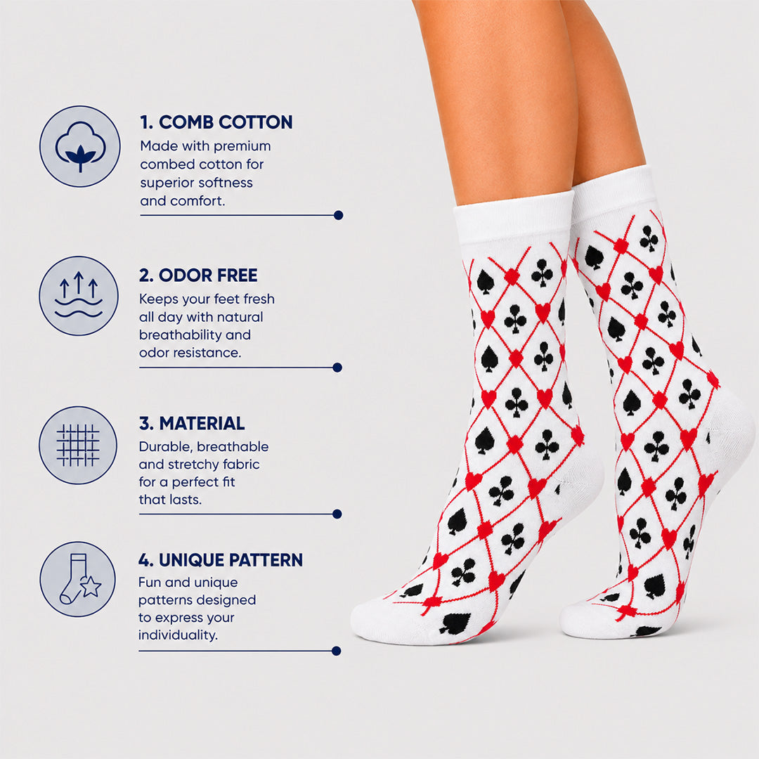 Vegas Nights Card Socks