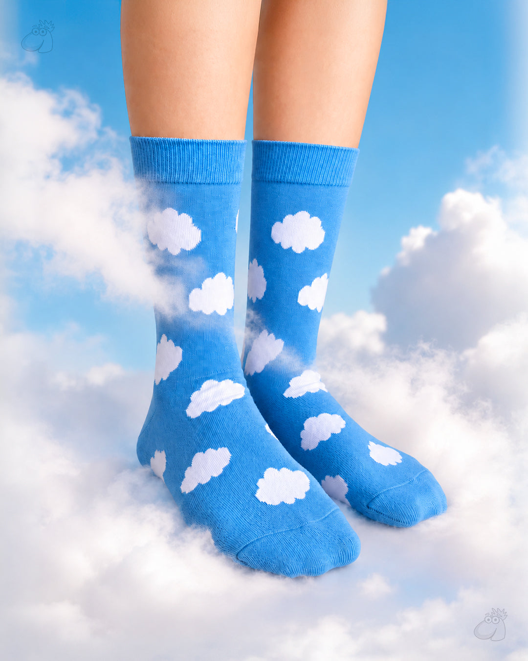 Cloud Socks Sockscarving- Rainy Days Edition