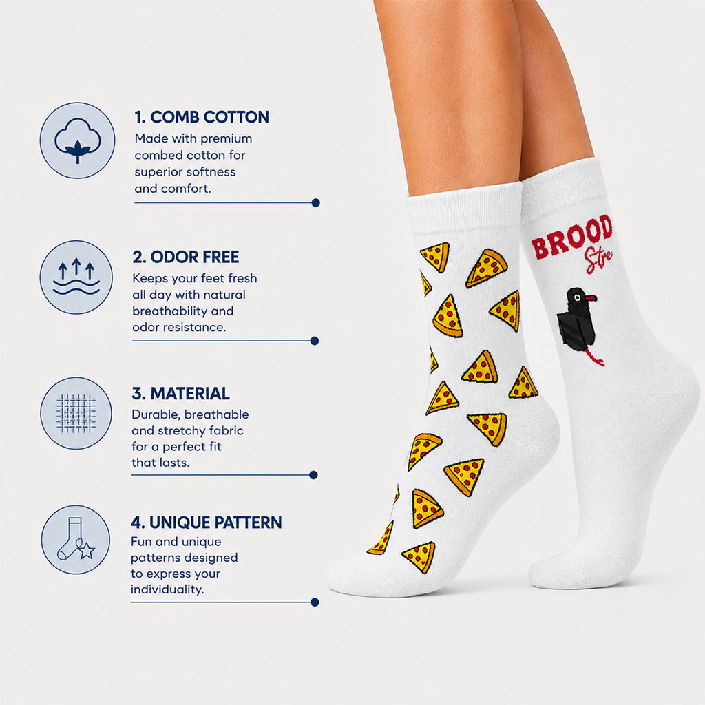Brooklyn Pizza Crew Socks
