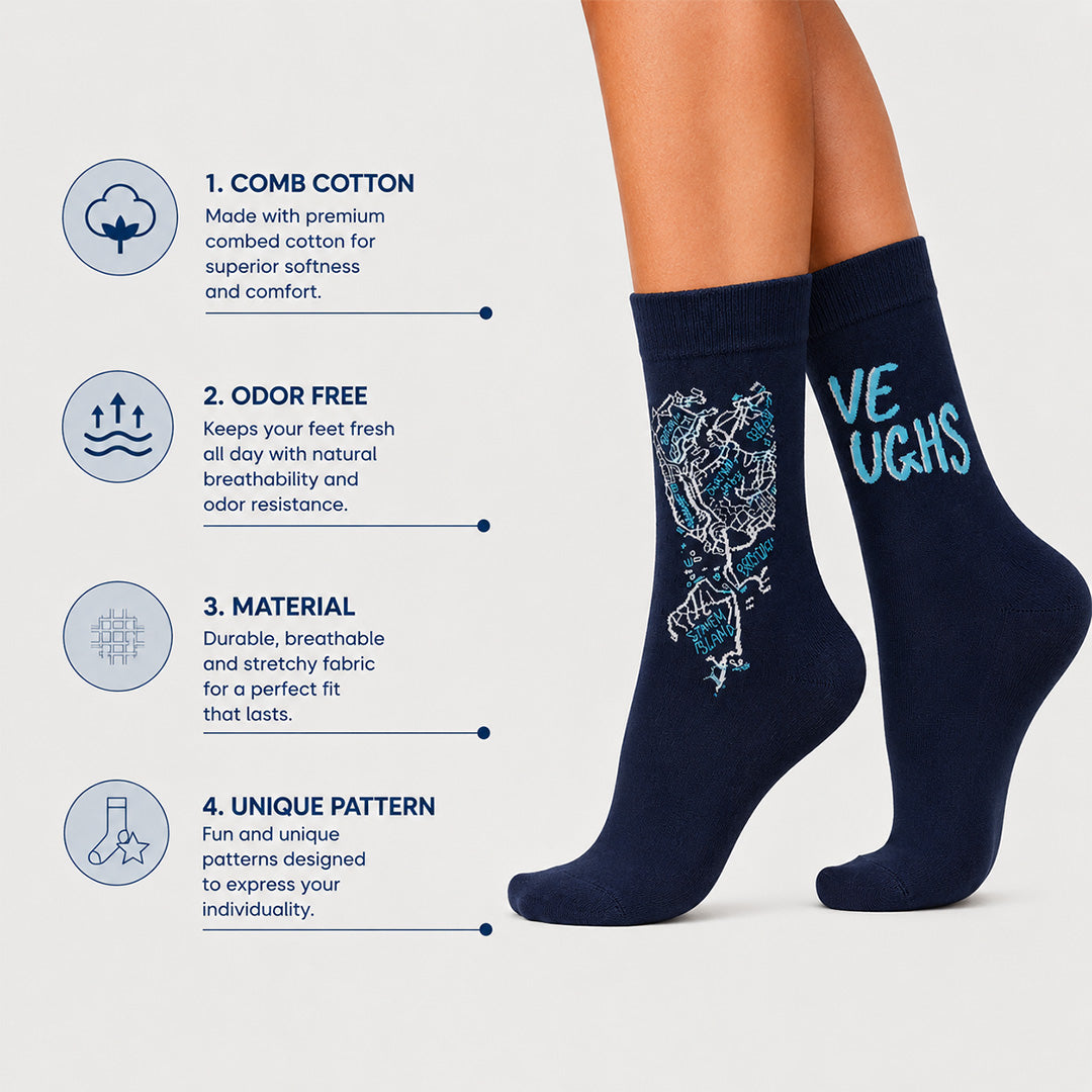 Brooklyn Streets Crew Socks