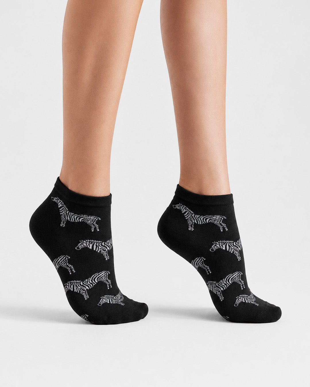Zebra Socks Ankle Length- Safari Edition