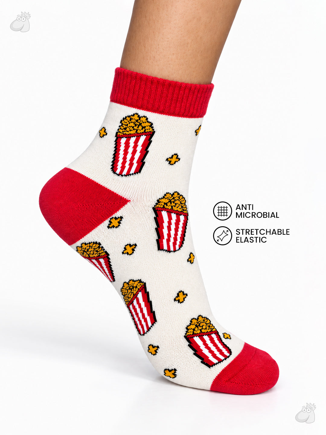 Popcorn - Munch edition Ultra Light Designer Ankle Sock