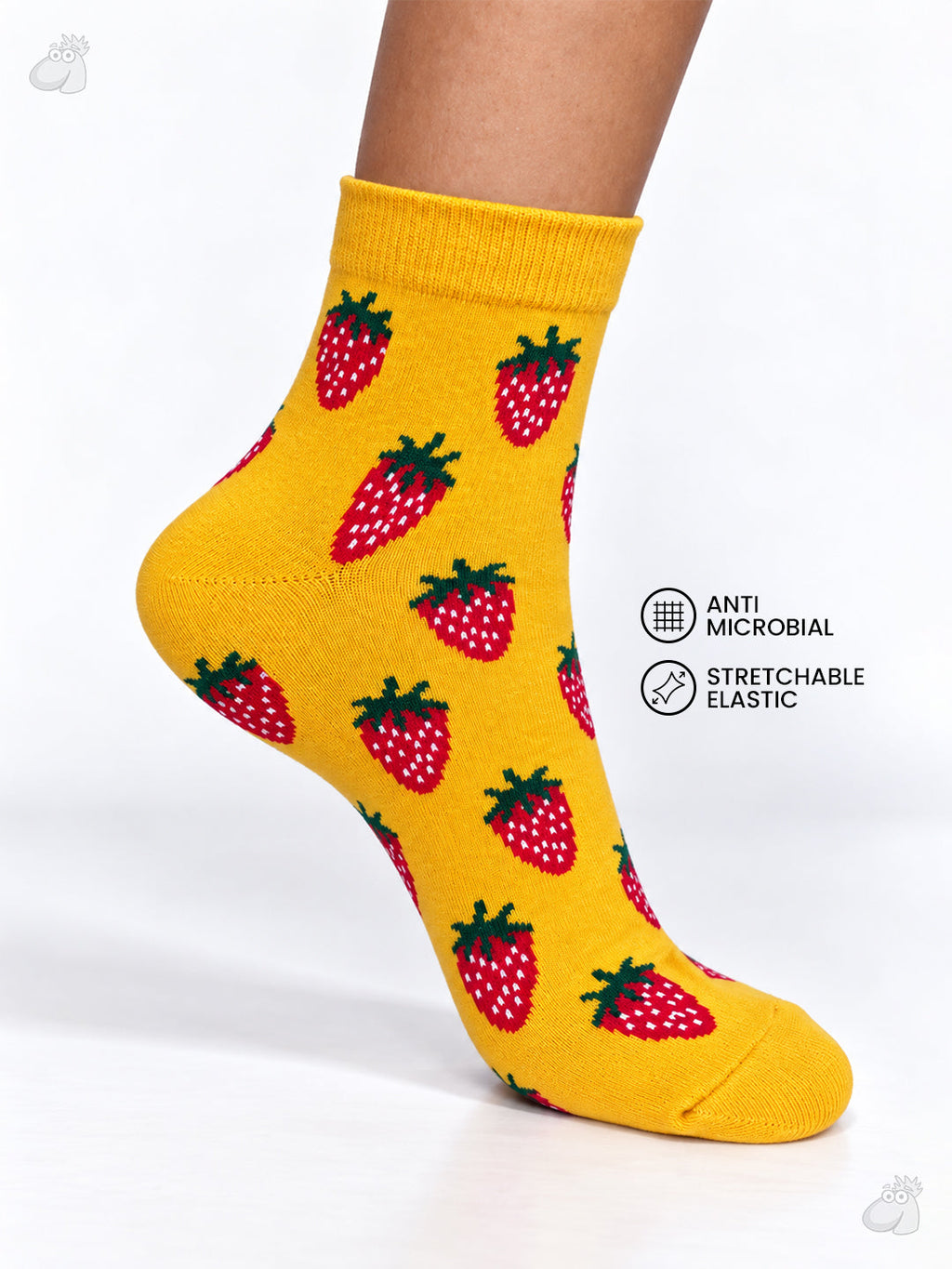 Strawberry - Bunch edition Ultra Light Designer Ankle Sock