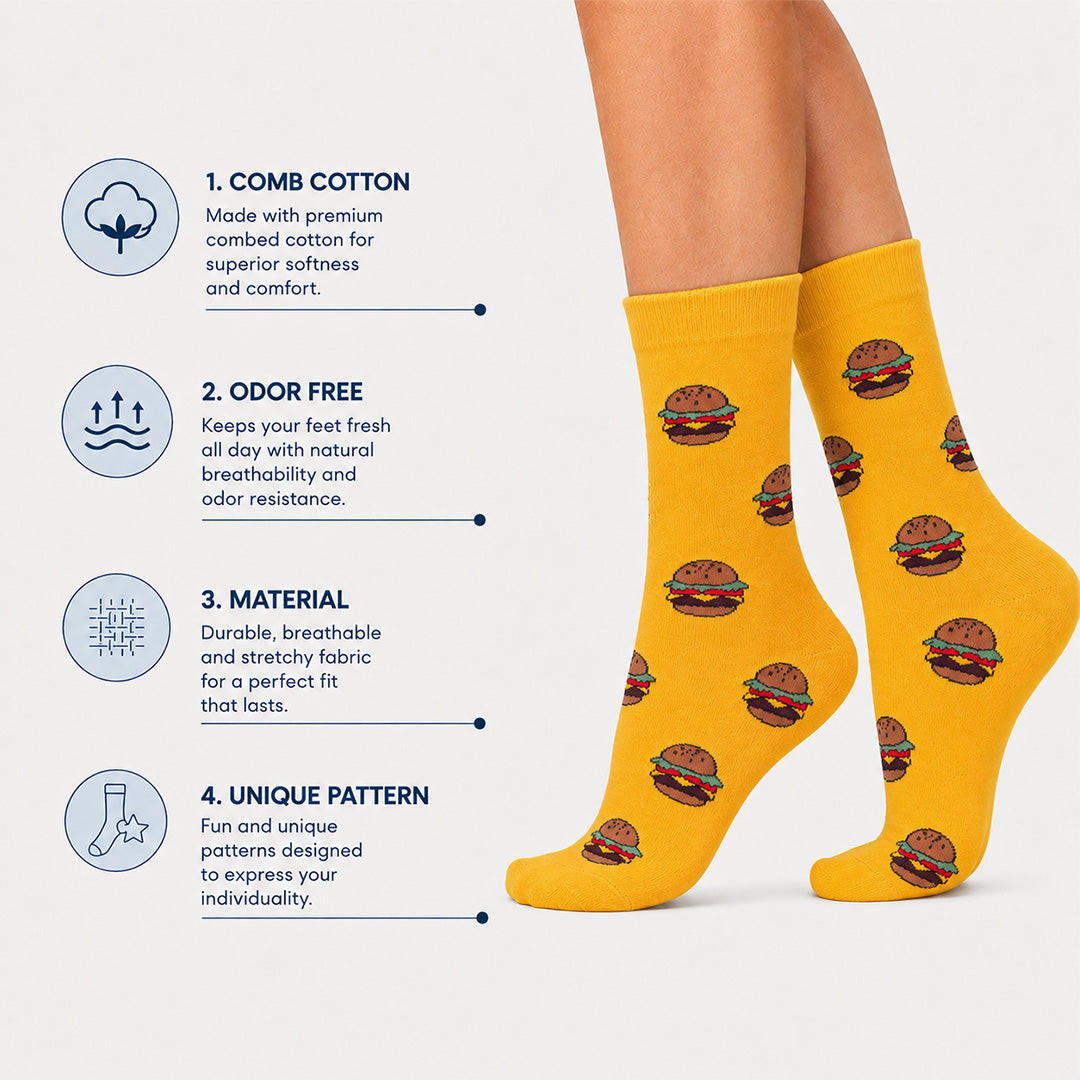 Burger Joint Crew Socks