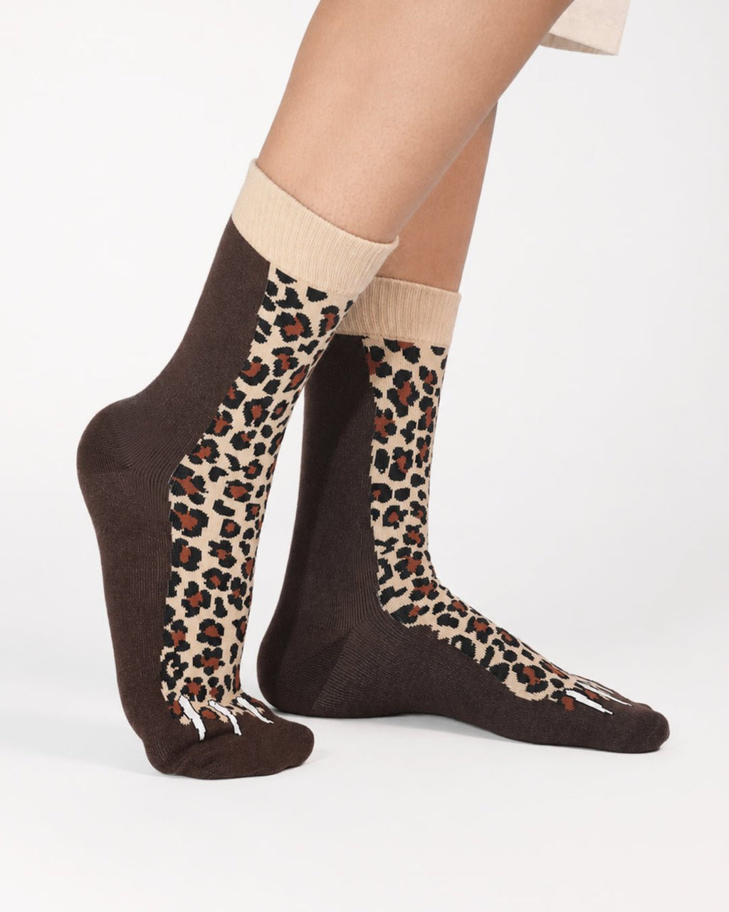 Rouge - Wild legs edition Ultra Light Designer Crew Sock