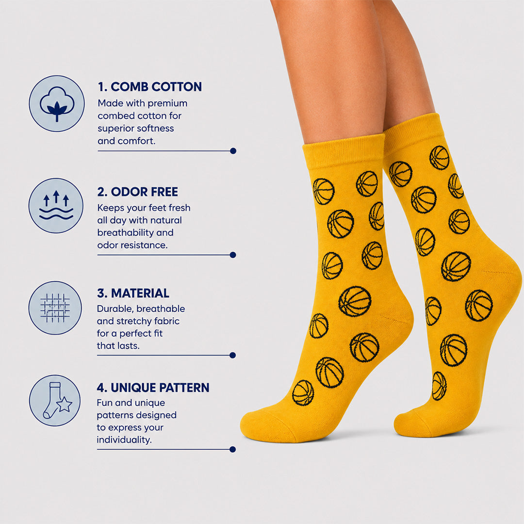 LA Hoops Crew Socks