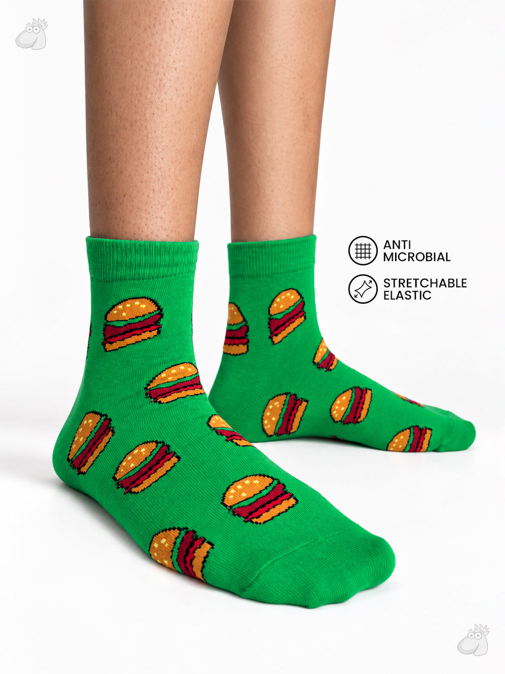 Burger - Munch edition Ultra Light Designer Ankle Sock