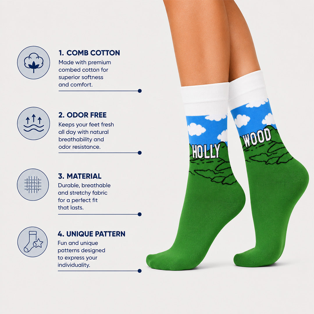 Hollywood Dreams Crew Socks