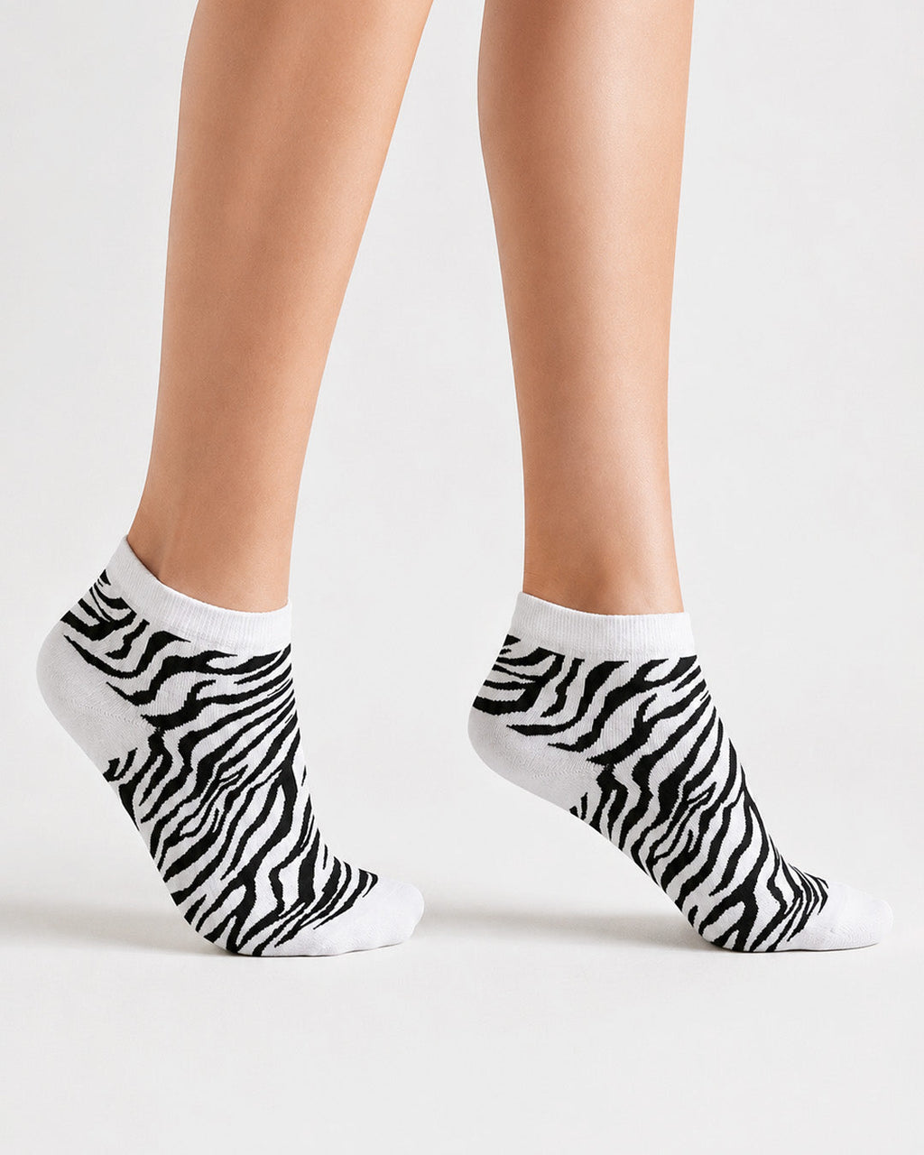 Safari- Classic Zebra- Ultra Light Designer Tab Sock