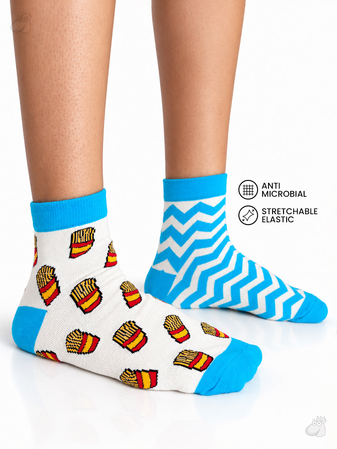 Fries - Munch edition Ultra Light Designer Ankle Sock