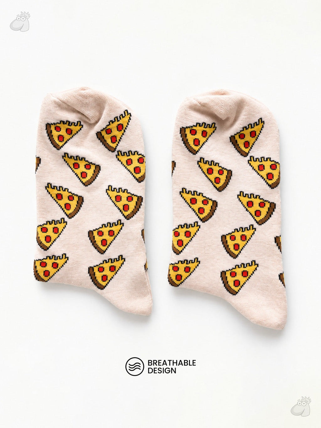 Pizza - Munch edition Ultra Light Designer Ankle Sock