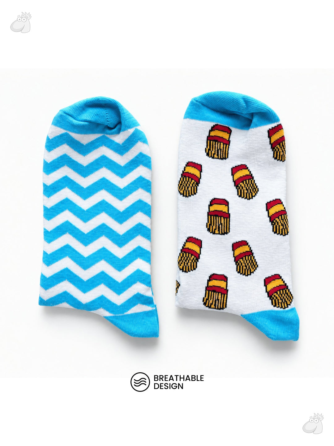 Fries - Munch edition Ultra Light Designer Ankle Sock