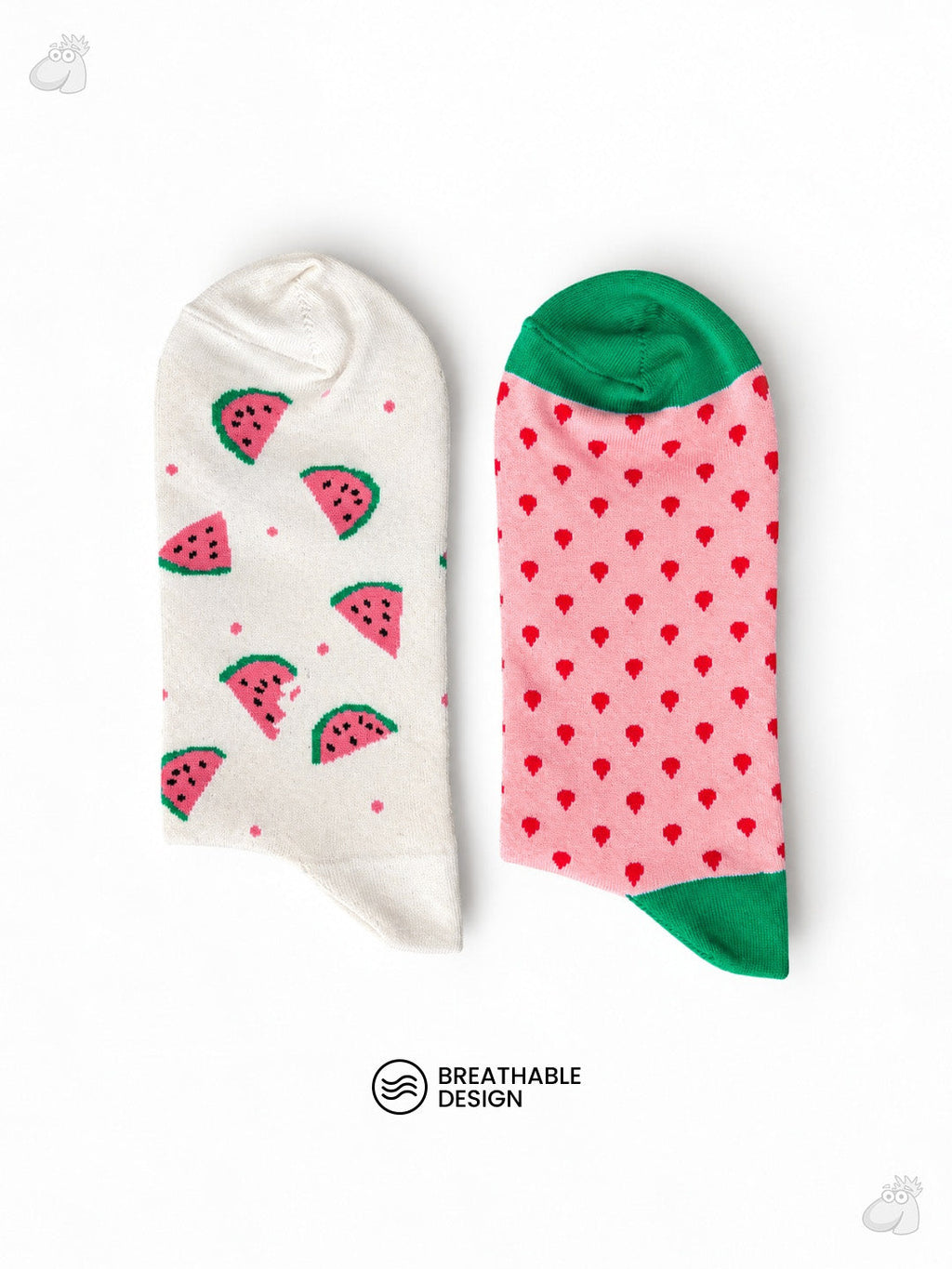 Watermelon - Bunch edition Ultra Light Designer Ankle Sock