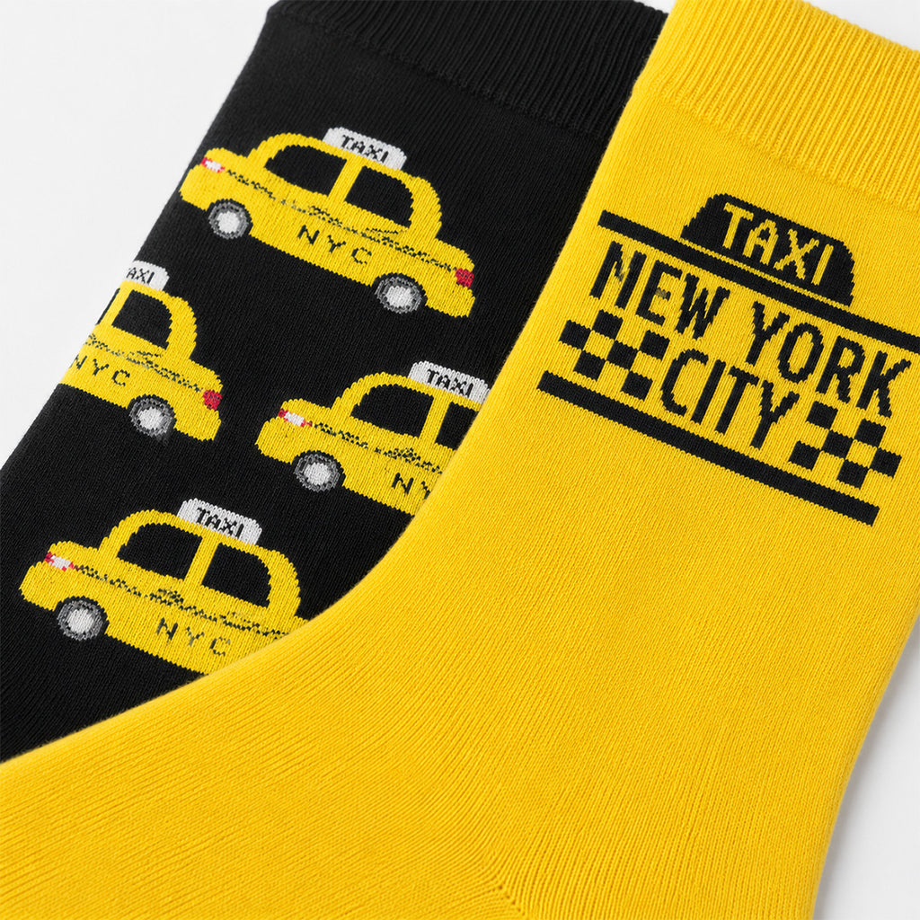 NYC Yellow Cab Crew Socks