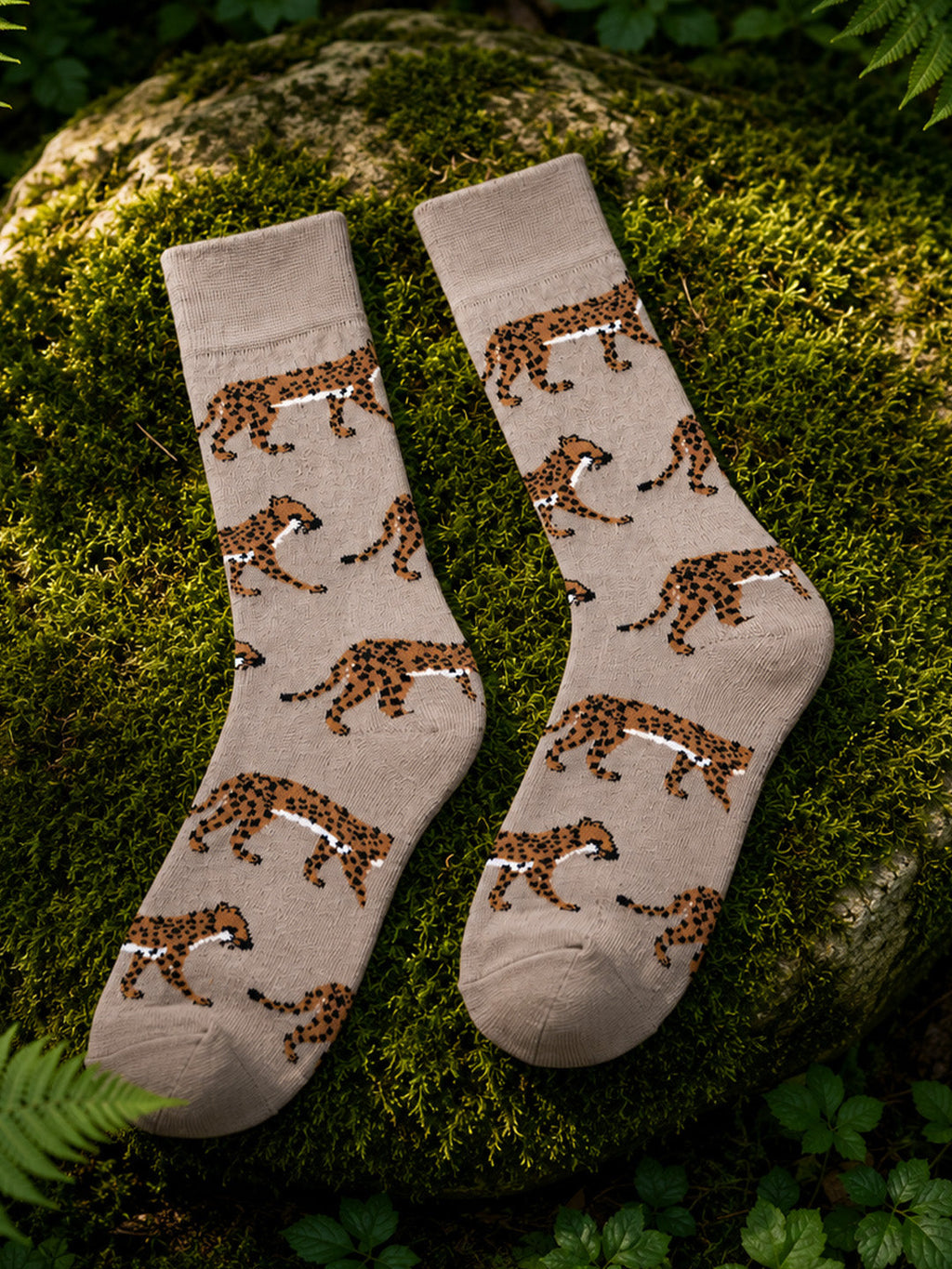 Safari- Sandy Ultra Light Designer Crew Sock