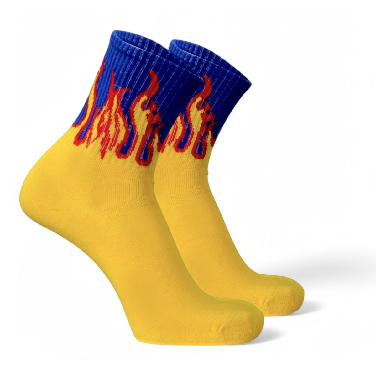 Elemental Blaze - YELLOW/BLUE - RED FLAMES - Sockscarving - Feel The Comfort