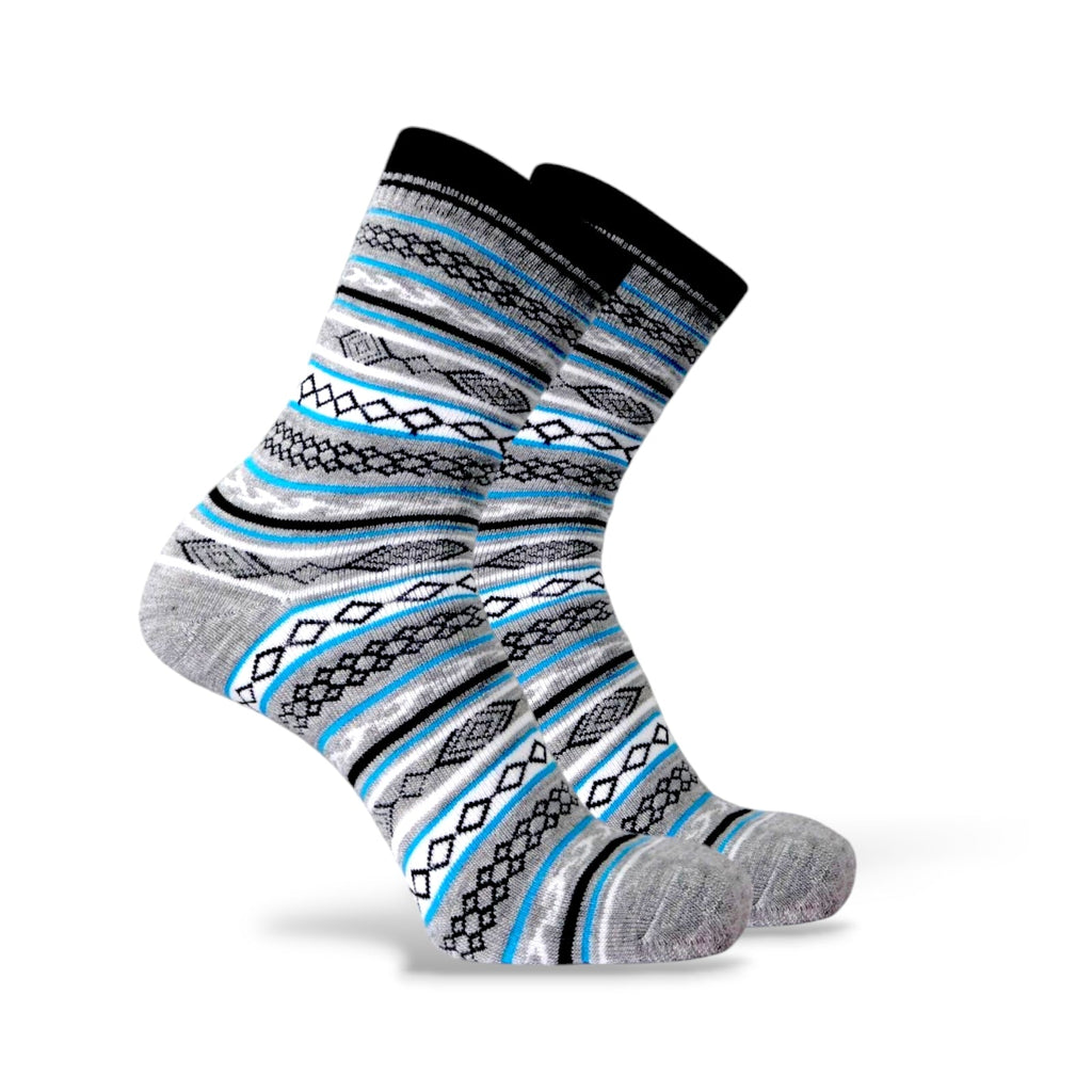 MULTICOLOR WOOLEN EDITION- GREY/BLUE
