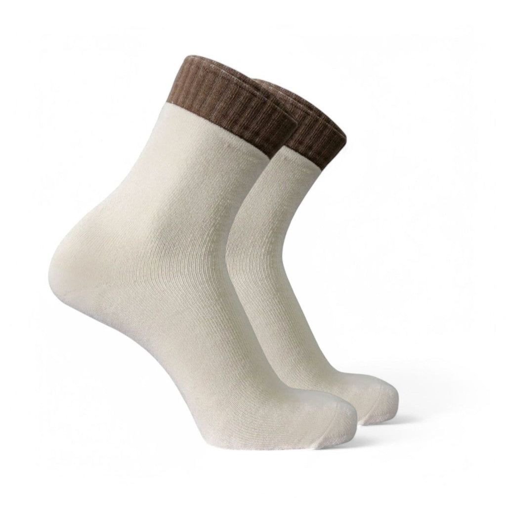 Winter Haven - CREAM/BROWN - Sockscarving - Feel The Comfort