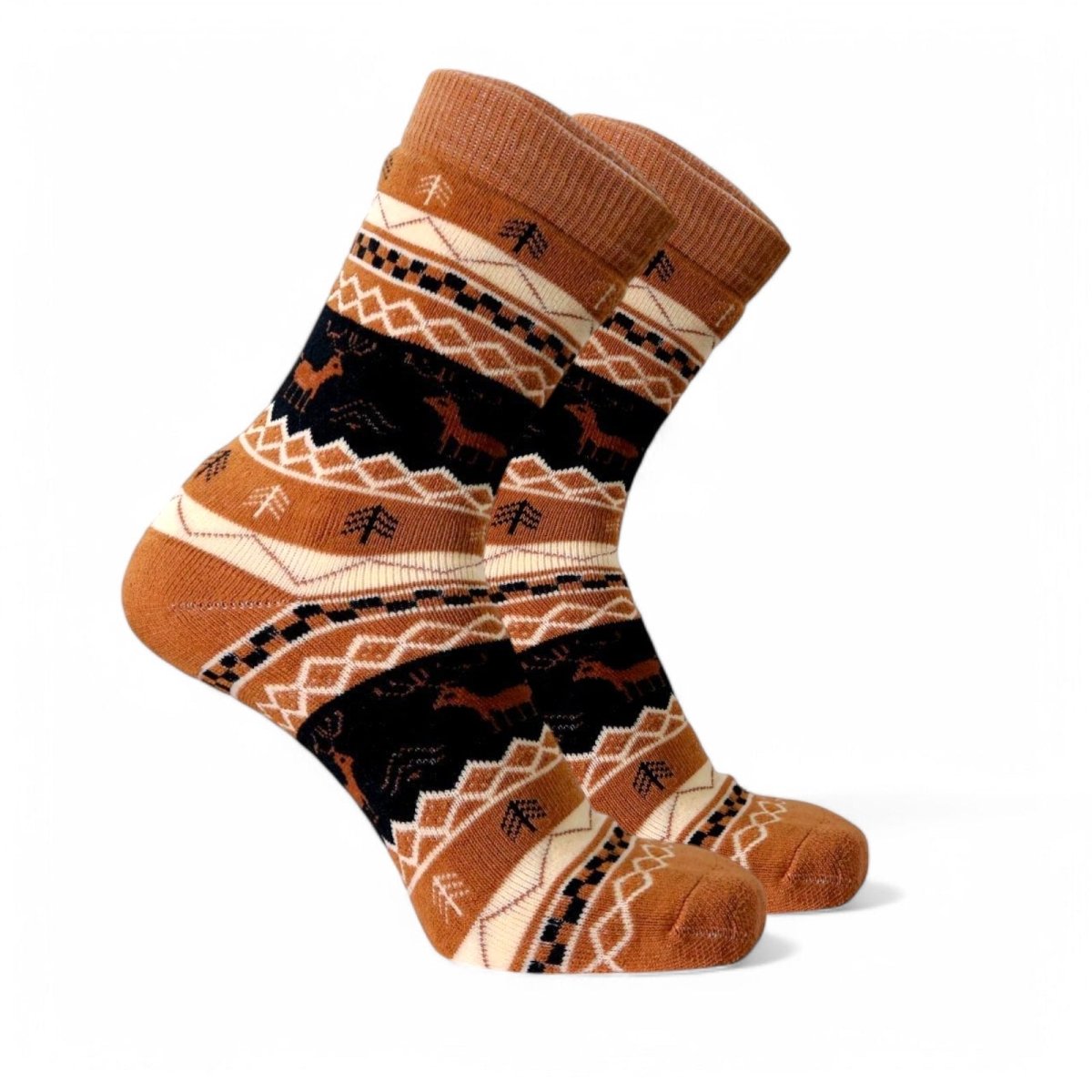 Forest Hearth - LIGHT BROWN - Sockscarving - Feel The Comfort