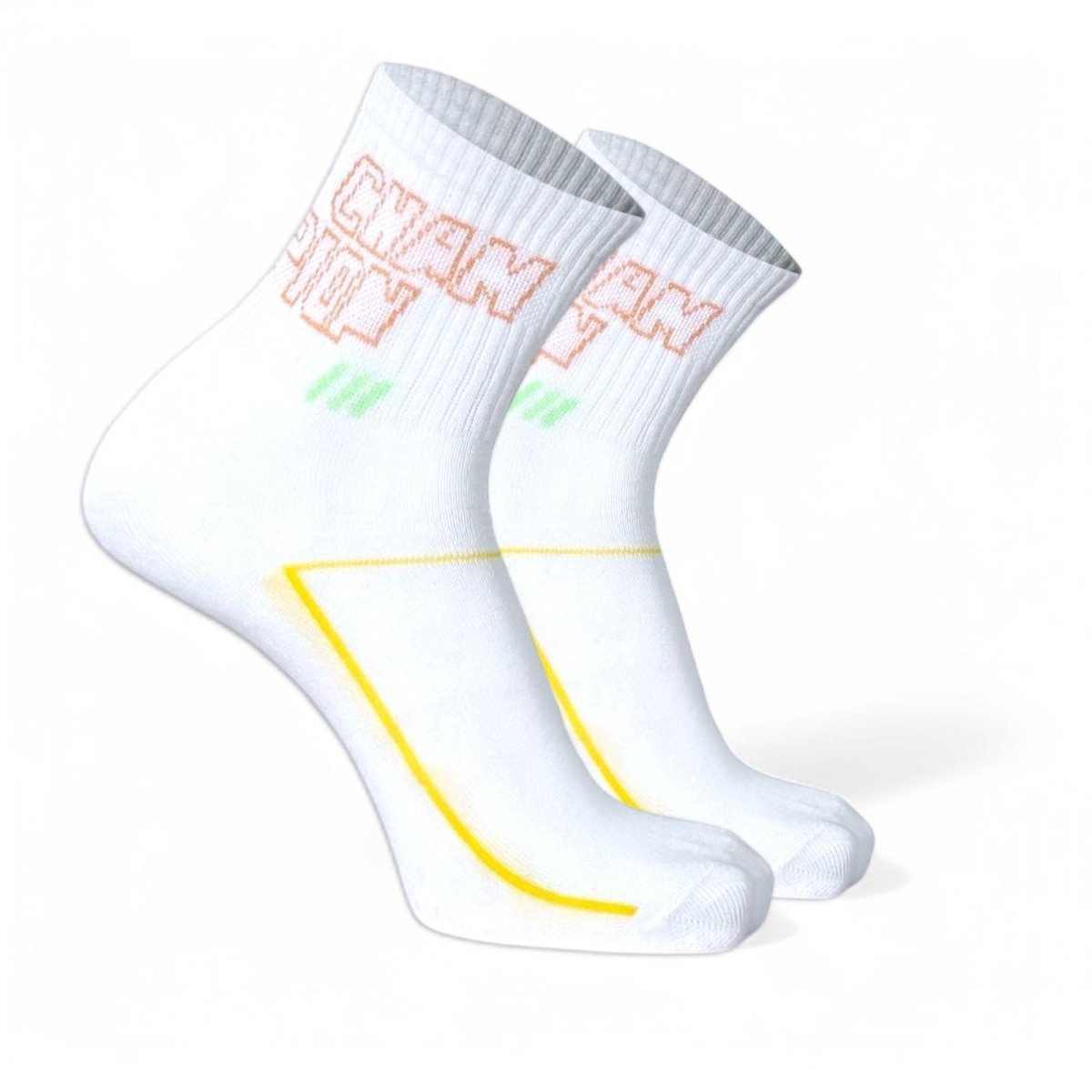 Statement Stride - WHITE - Sockscarving - Feel The Comfort