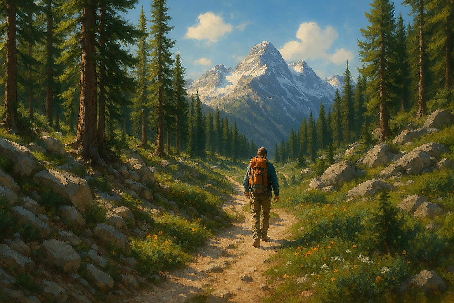 generate hiking imiage